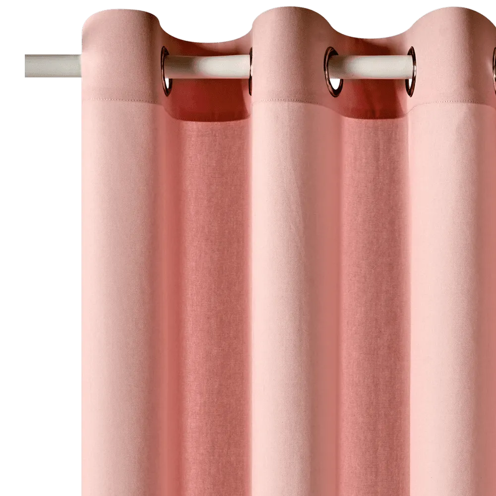 Rideau COTOON coloris rose blush 140 x 240 cm - 4MURS