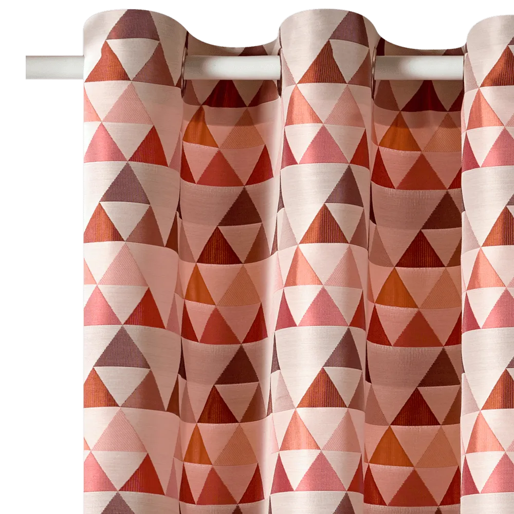 Rideau NILS coloris rose vintage 140 x 250 cm - 4MURS