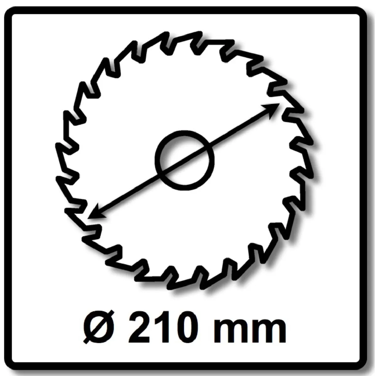 Lame de scie circulaire - Ø210 mm - 16 dents