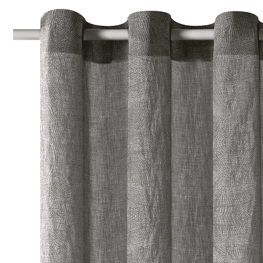 Voilage MILKY WAY coloris gris 140 x 240 cm - 4MURS
