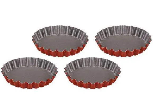 4 MOULES TARTELETTE 12CM