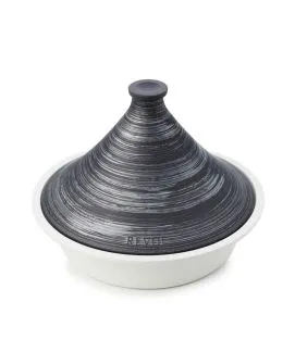 Tajine avec induction rond noir porcelaine culinaire Ø 32 cm Revolution 2 Revol