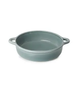 Plat pour induction rond Gris nuage porcelaine culinaire Ø 31 cm Bombance Revol