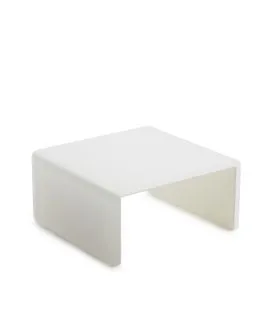 Plateau avec pieds résine Nacryl® blanc 20x20x10,5 cm Mealplak Revol