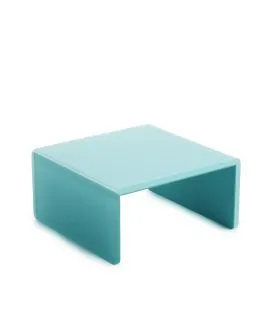 Plateau avec pieds résine Nacryl® bleu 20x20x10,5 cm Mealplak Revol