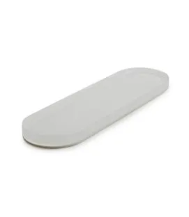Présentoir à pâtisserie ovale blanc résine Nacryl® 17 cm Mealplak Revol