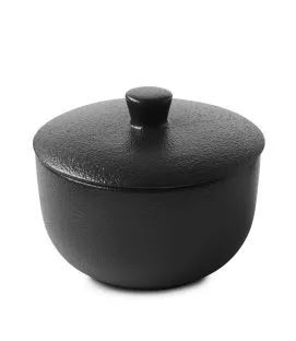 Sucrier rond effet fonte porcelaine culinaire 15 cl Ø 9 cm Equinoxe Revol