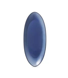 Assiette coupe à fond plat ovale cirrus porcelaine culinaire 36x16 cm Equinoxe Revol