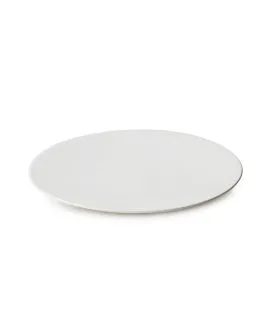 Assiette coupe plate rond Blanc albâtre porcelaine culinaire Ø 28 cm Madeleine Revol