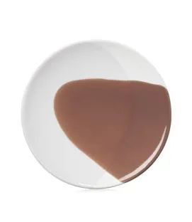 Assiette plate rond cognac porcelaine culinaire Ø 26 cm Confluence Revol