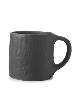Mug rond Noir brut porcelaine culinaire 33 cl Ø 8 cm Yli Revol