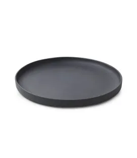 Assiette plate rond noir porcelaine culinaire Ø 26 cm Caractère Revol