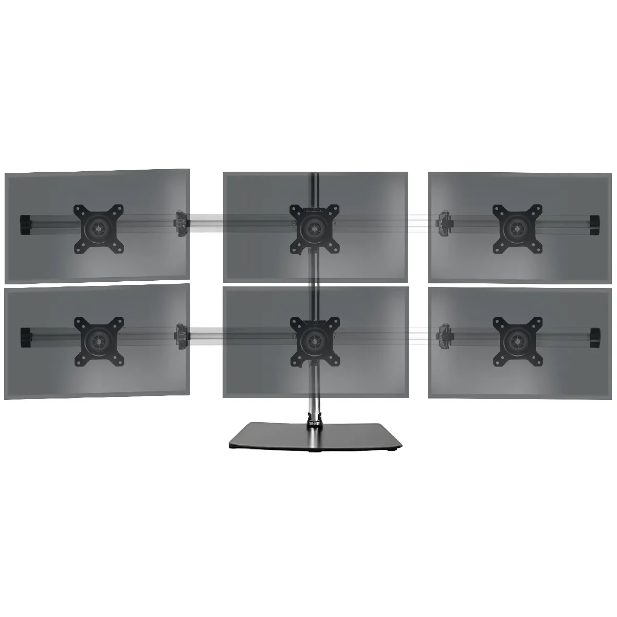 Support bureau - Sextuple moniteur - VESA 75/100 - Rotatif