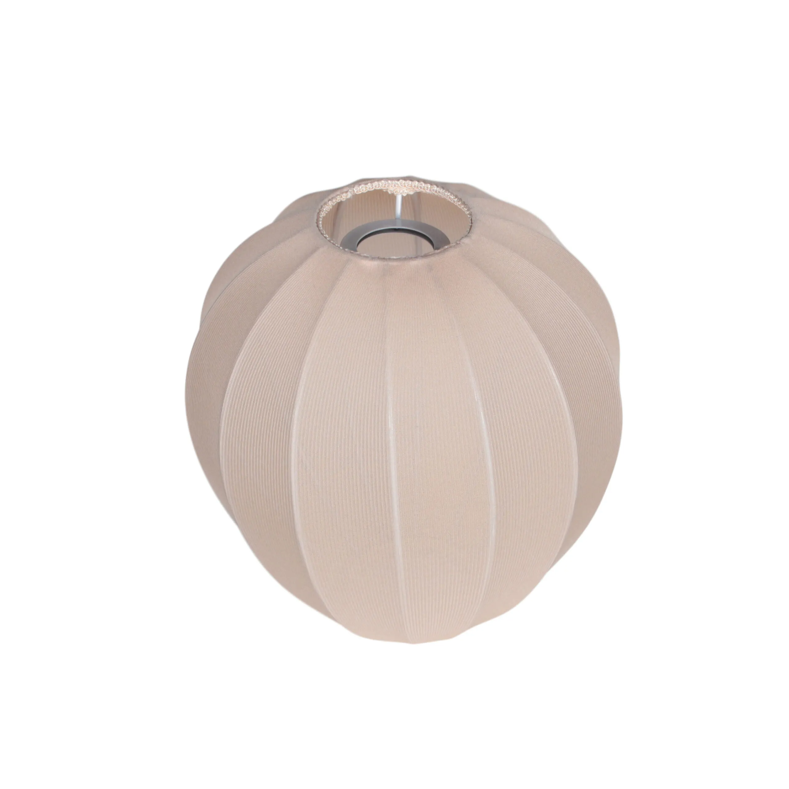 Abat-jour goutte en textile beige Mexlite – Ø 25 cm