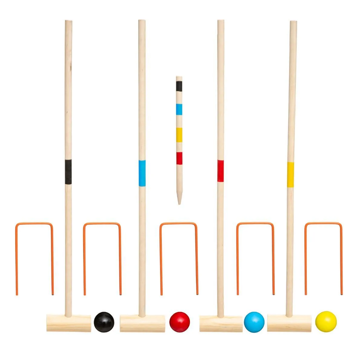 JEU DE CROQUET EN BOIS