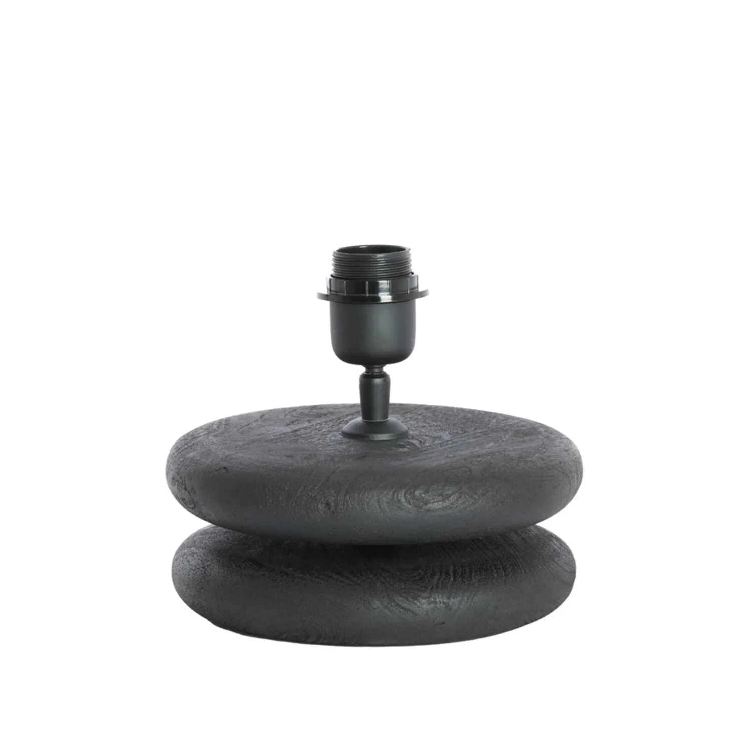 Socle de lampe industrielle noir Light & Living Eboli – H. 9 cm