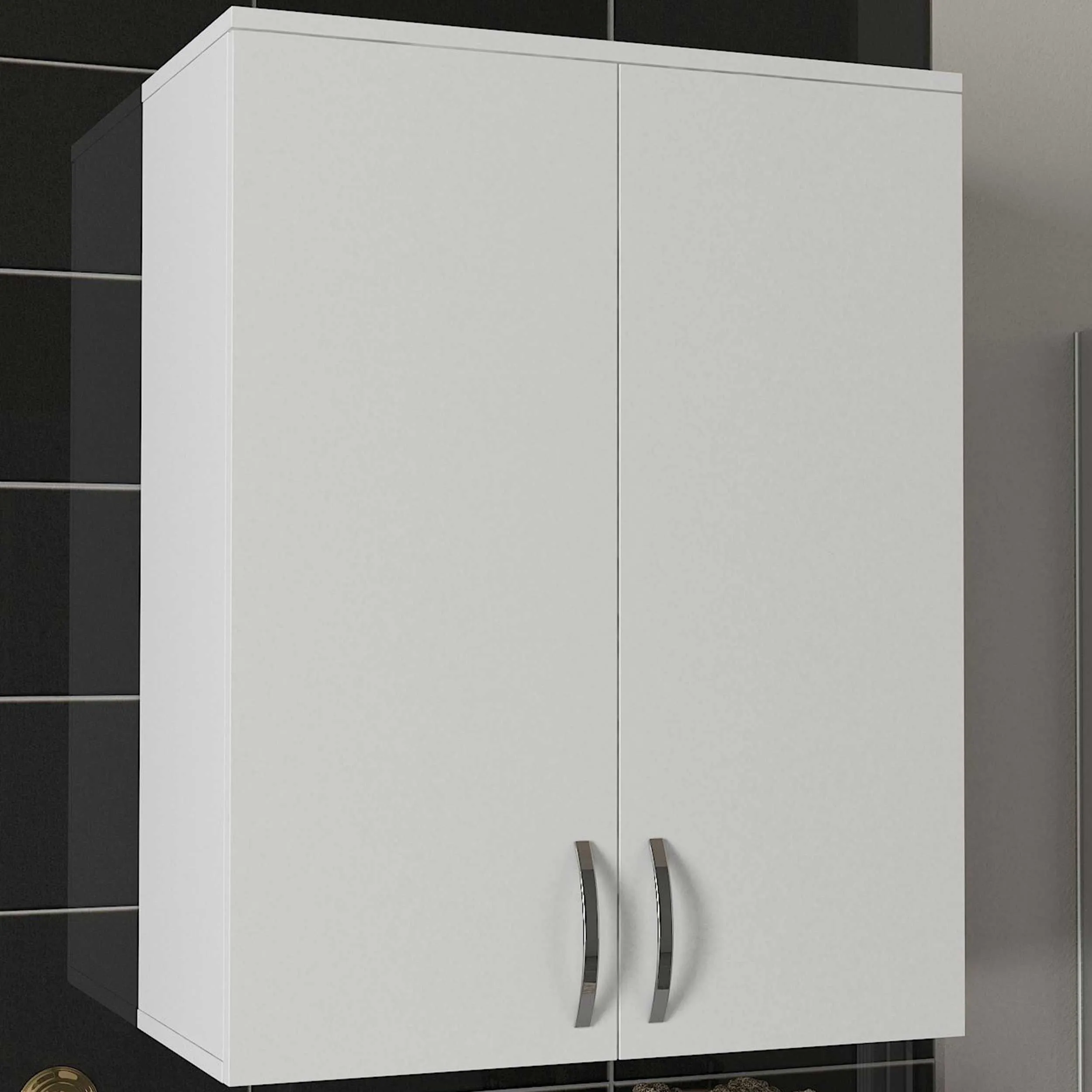 Zoe Meuble de salle de bain | 100 % MÉLAMINE | Blanc