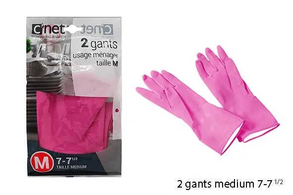 2 GANTS MENAGE LATEX 7