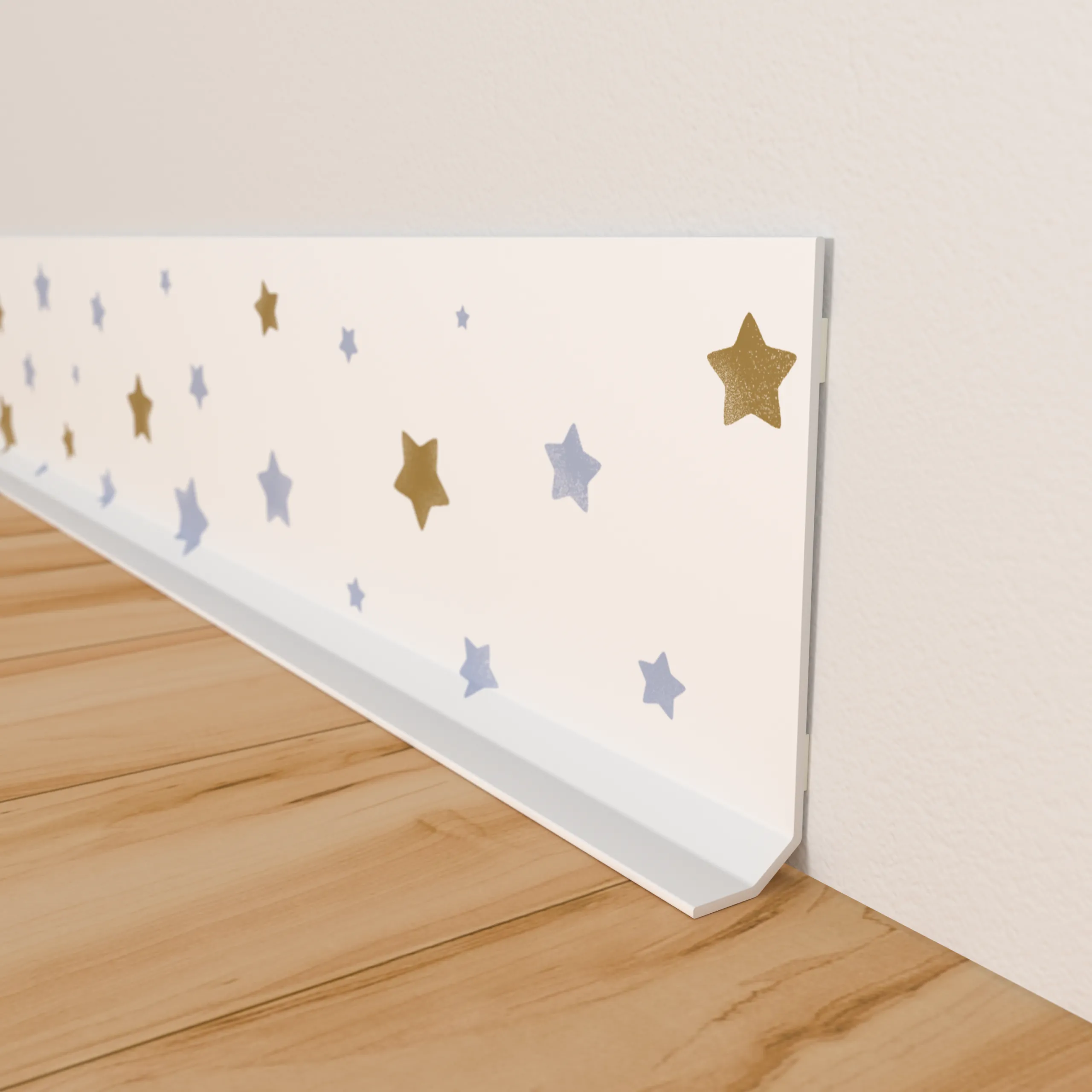 Plinthe déco RISING STARS coloris blanc - 4MURS