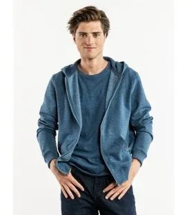 Sweat à capuche avec poches recyclé bleu XS Comodo Blue Melee Chaud Devant