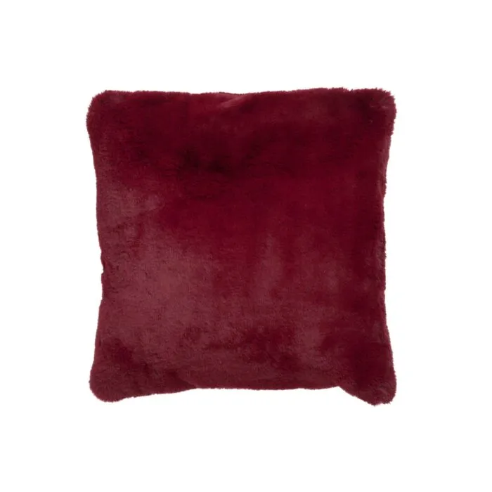 Rougeolita, coussin moderne, polyester rouge