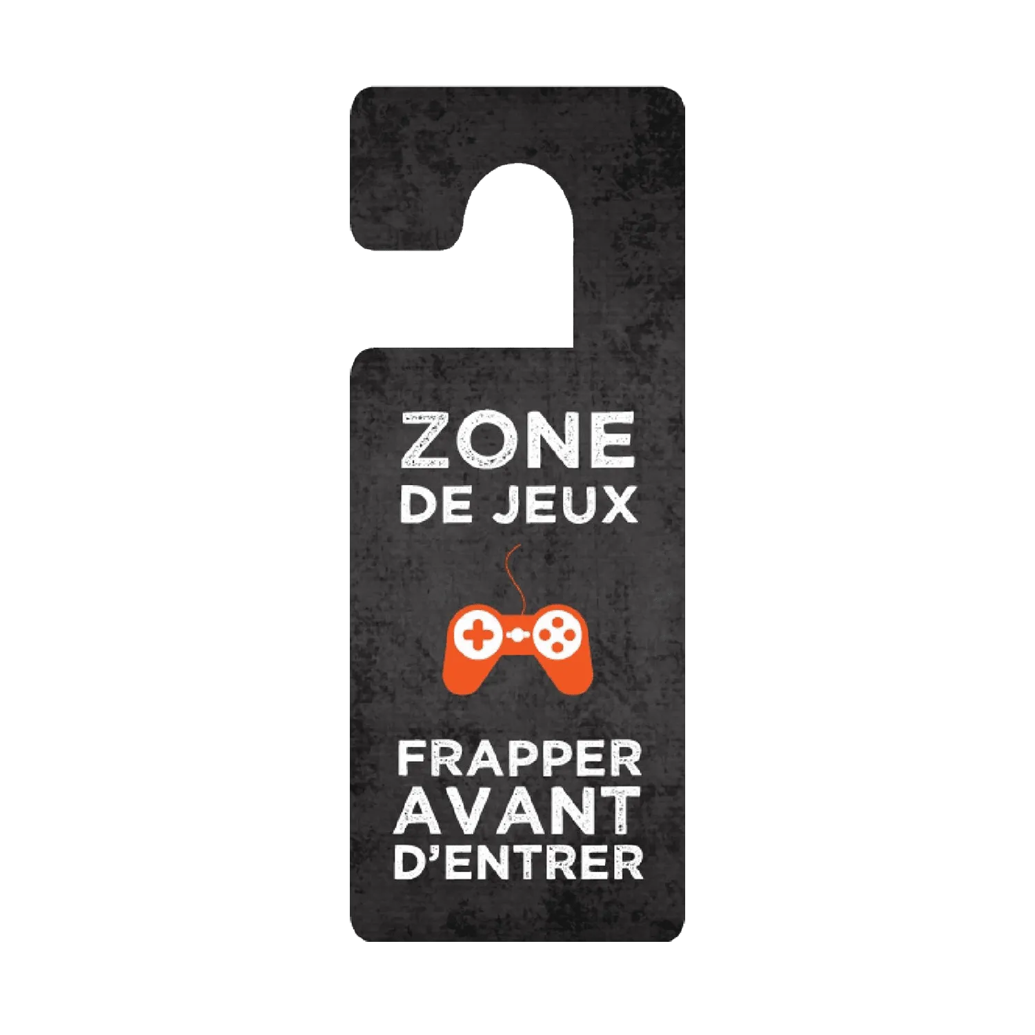 4MURS Déco de porte ZONE DE JEUX coloris noir - 4MURS