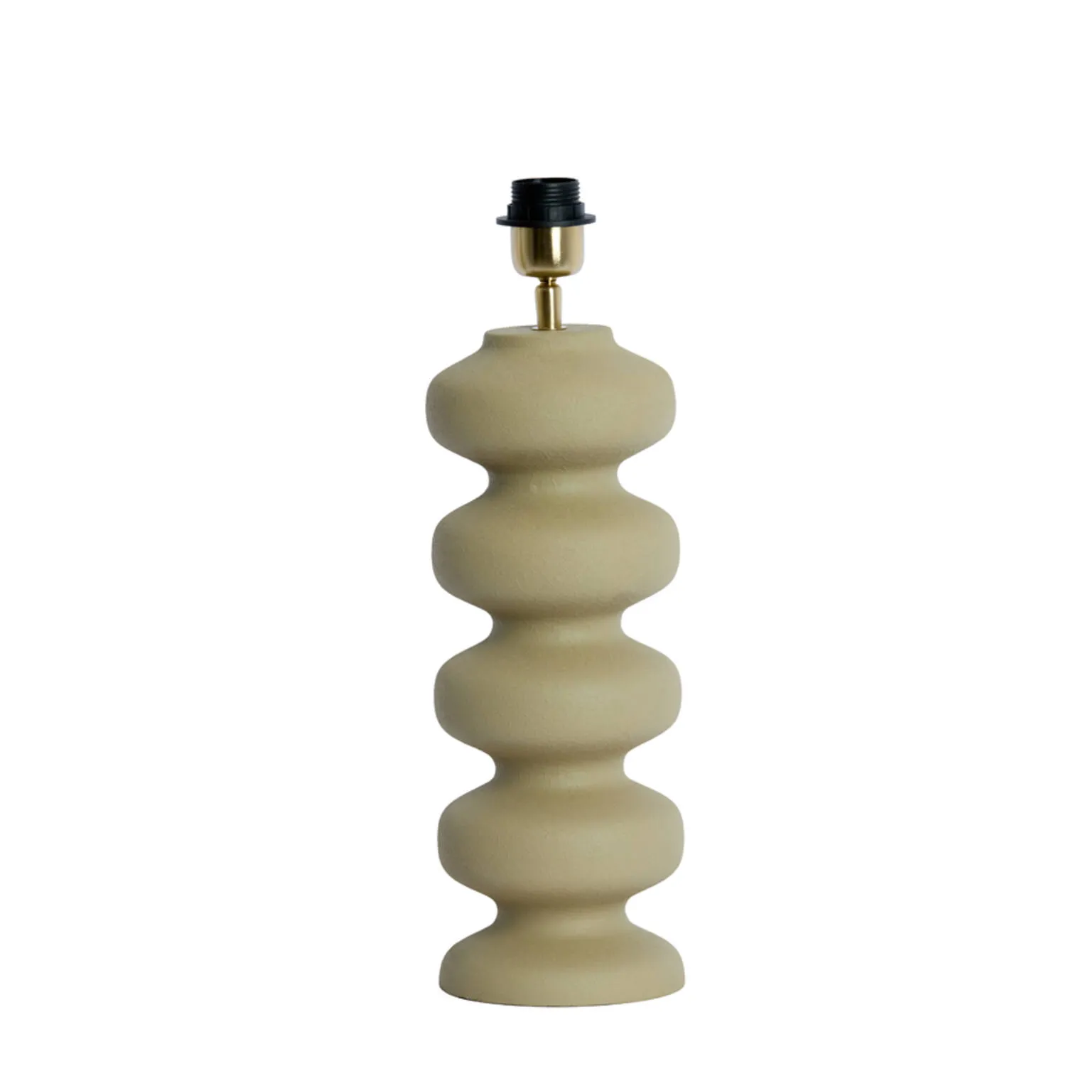 Socle de lampe en céramique beige Light & Living Soroca – H. 42 cm