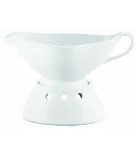 Saucière ovale blanc porcelaine culinaire Pillivuyt