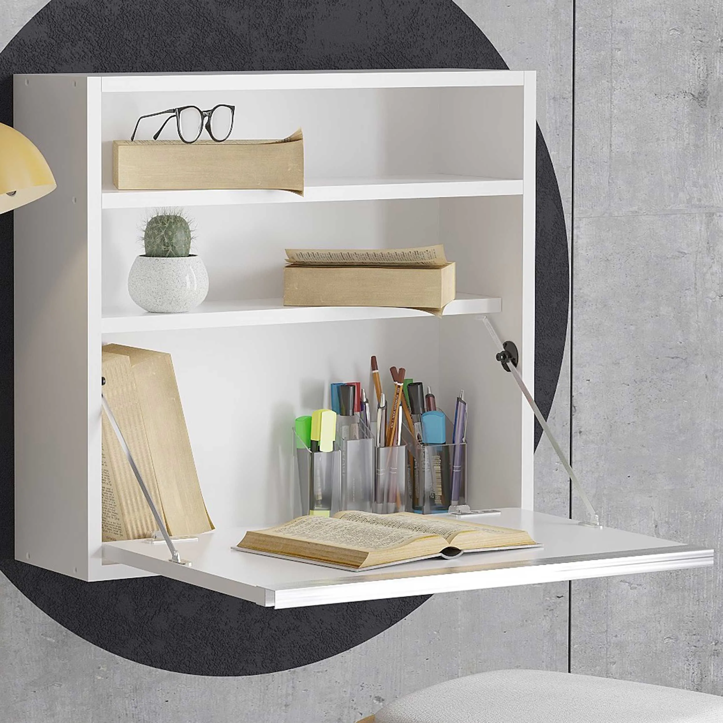 Optimum Bureau d'étude | 100 % MÉLAMINE | Blanc