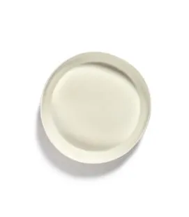 Plat rond blanc swirl - stripes rouge grès émaillé Ø 36 cm Feast By Ottolenghi Serax