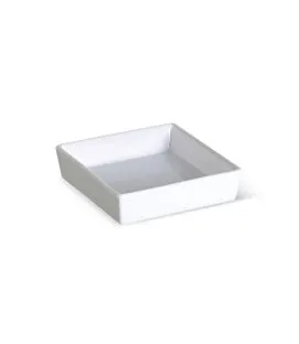Ravier carré blanc porcelaine vitrifiée 11 cm Edina Pro.mundi