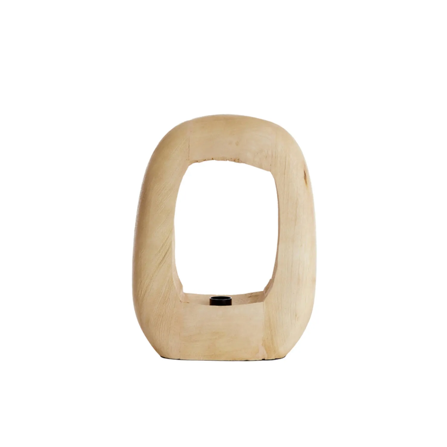 Socle de lampe en bois ovale Light & Living Kelafo – H. 40 cm