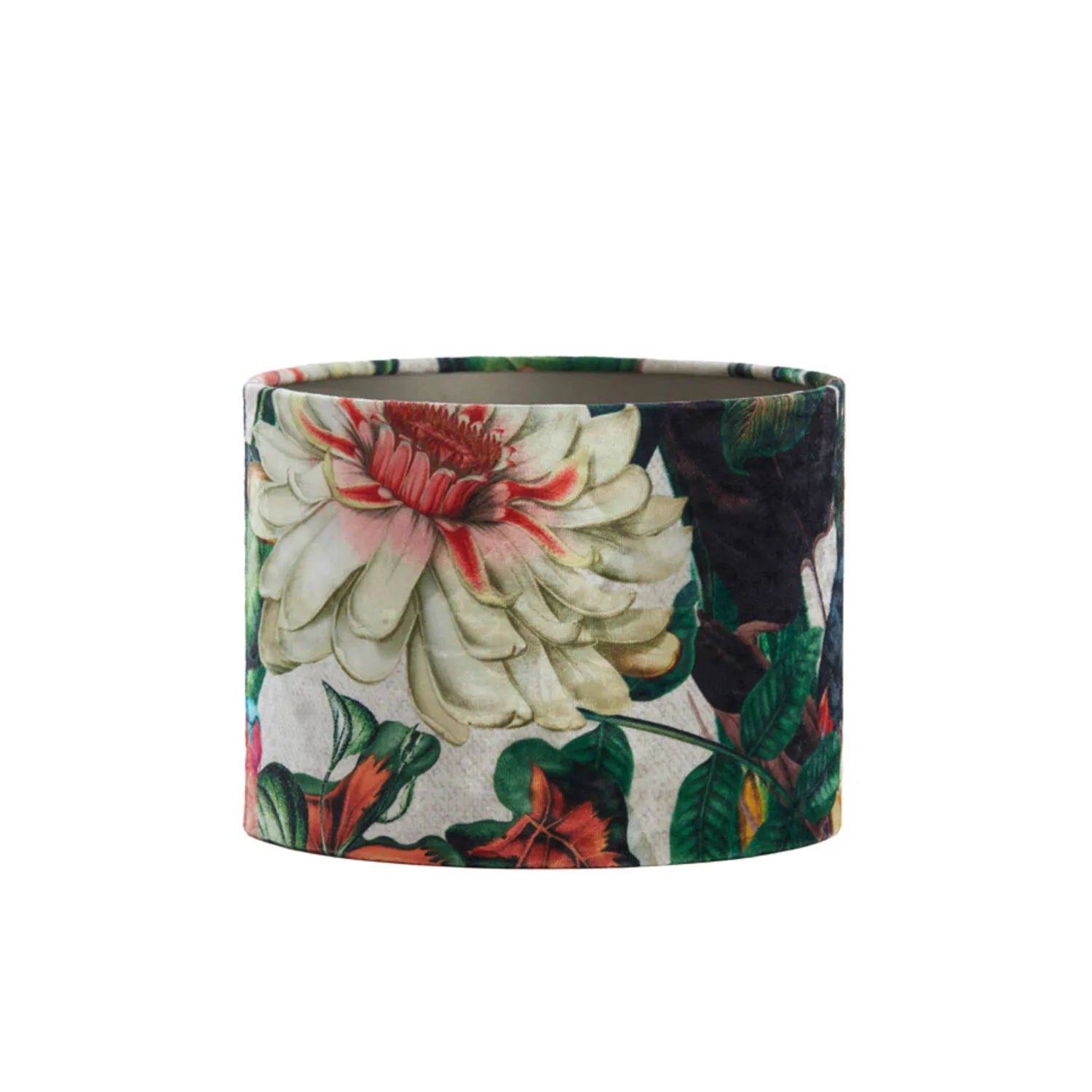 Abat-jour cylindrique à motif floral Light & Living Dahlia – Ø 30 cm