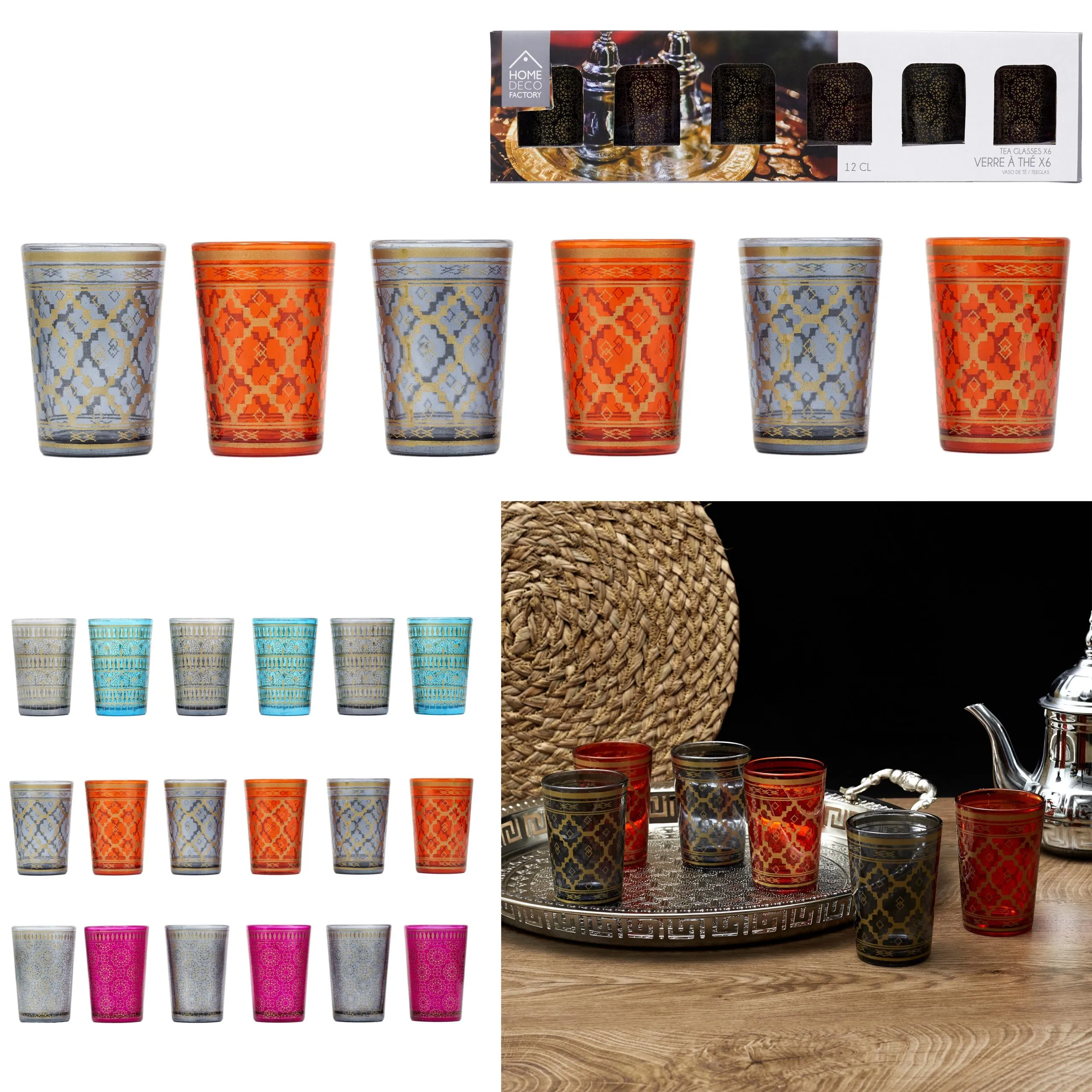 VERRE A THE MIRAGE X6 PIECES