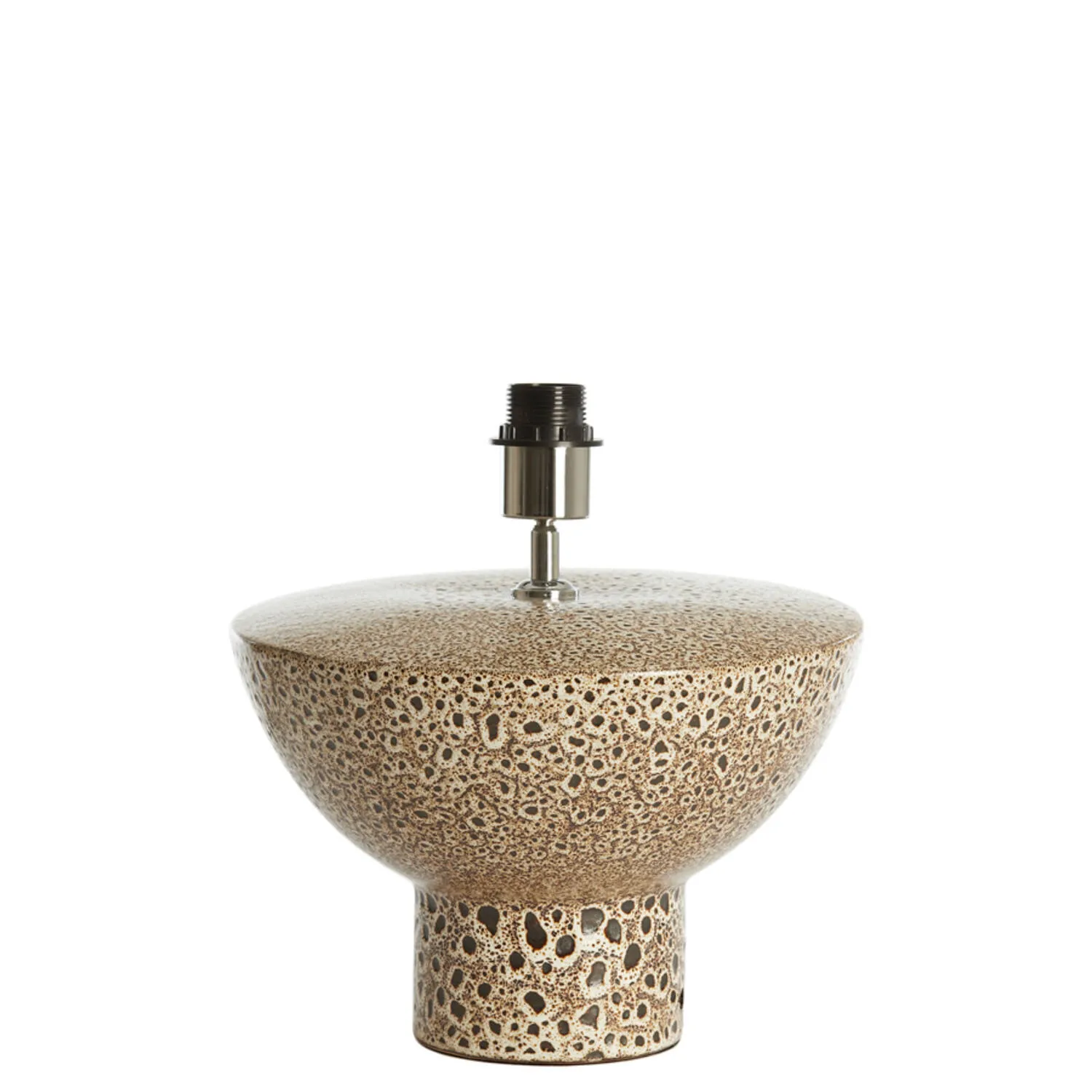 Socle de lampe en céramique avec texture unique Light & Living Yasur – H. 22 cm