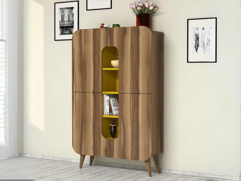 Armoire MIRONA 2 portes noyer