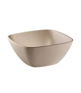 Saladier mélamine sable 25x25x11 cm 3,5 L Nero Aps