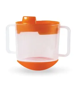 Tasse inversable rond orange polypropylène (pp) 20 cl Vaisselle Enfance Plastorex