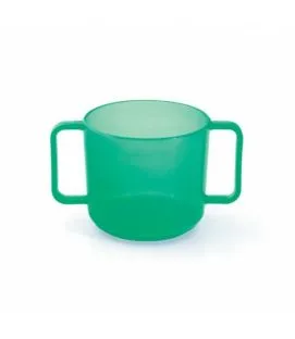 Tasse avec anses rond vert polypropylène (pp) 20 cl Vaisselle Enfance Plastorex