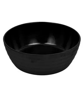 Saladier carré noir mélamine 20 cm Ripple Dalebrook