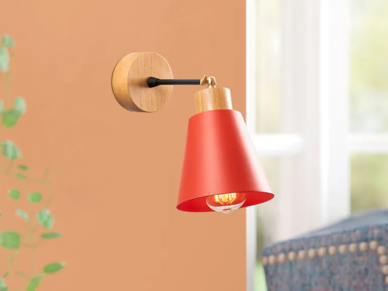 Applique murale MANORIA 1 lampe rouge