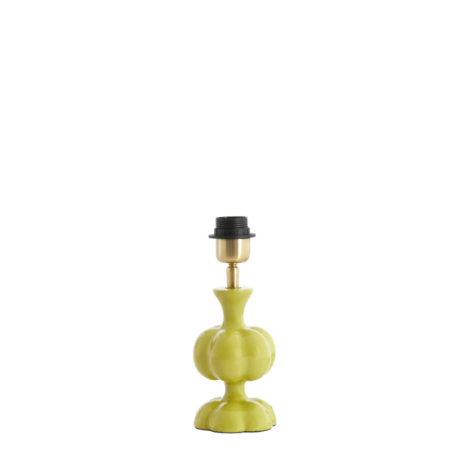 Socle de lampe de couleur jaune Light & Living Caldas – H. 20 cm