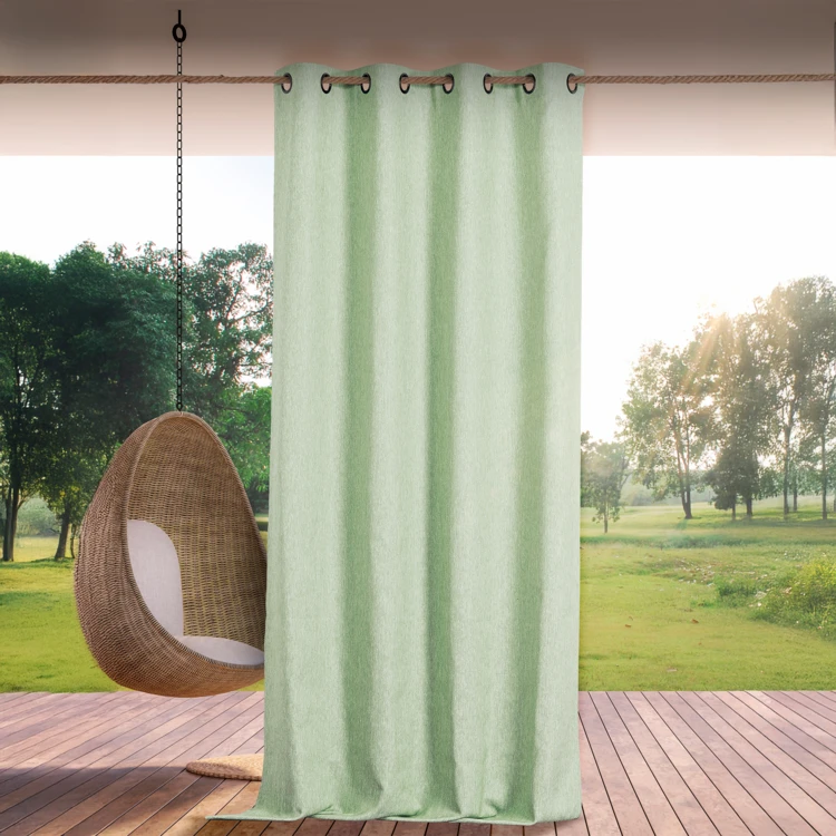 Rideau extérieur déperlant effet chiné