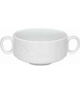 Tasse à bouillon blanc porcelaine 48 cl Ø 11,8 cm Donna Senior Schonwald