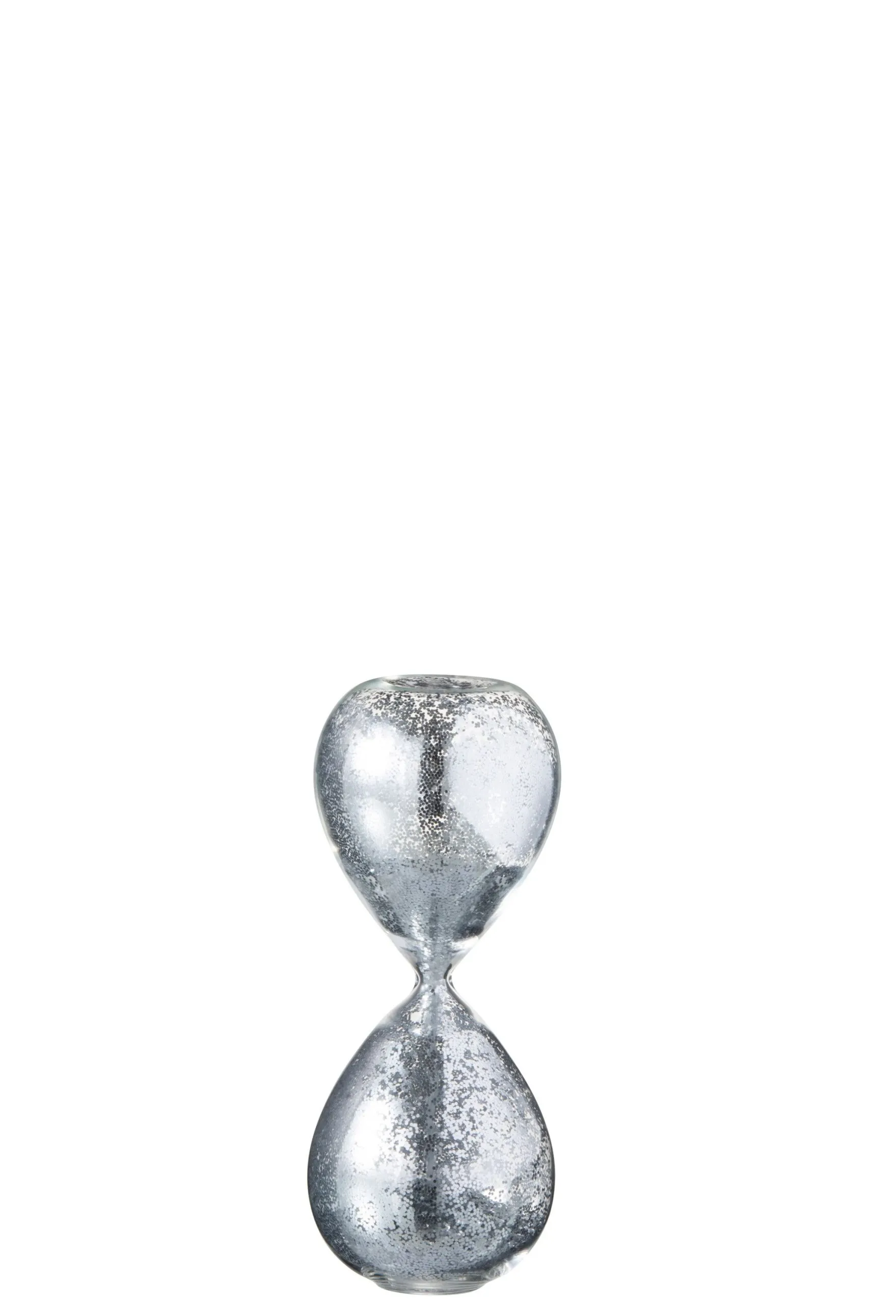 Sablier perles verre argent small