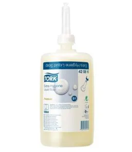 Recharge savon main liquide extra hygiénique 1 L 1000 doses Tork (6 pièces)