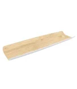 Plat GN2/4 rectangulaire brun mélamine 53 cm Curve Dalebrook