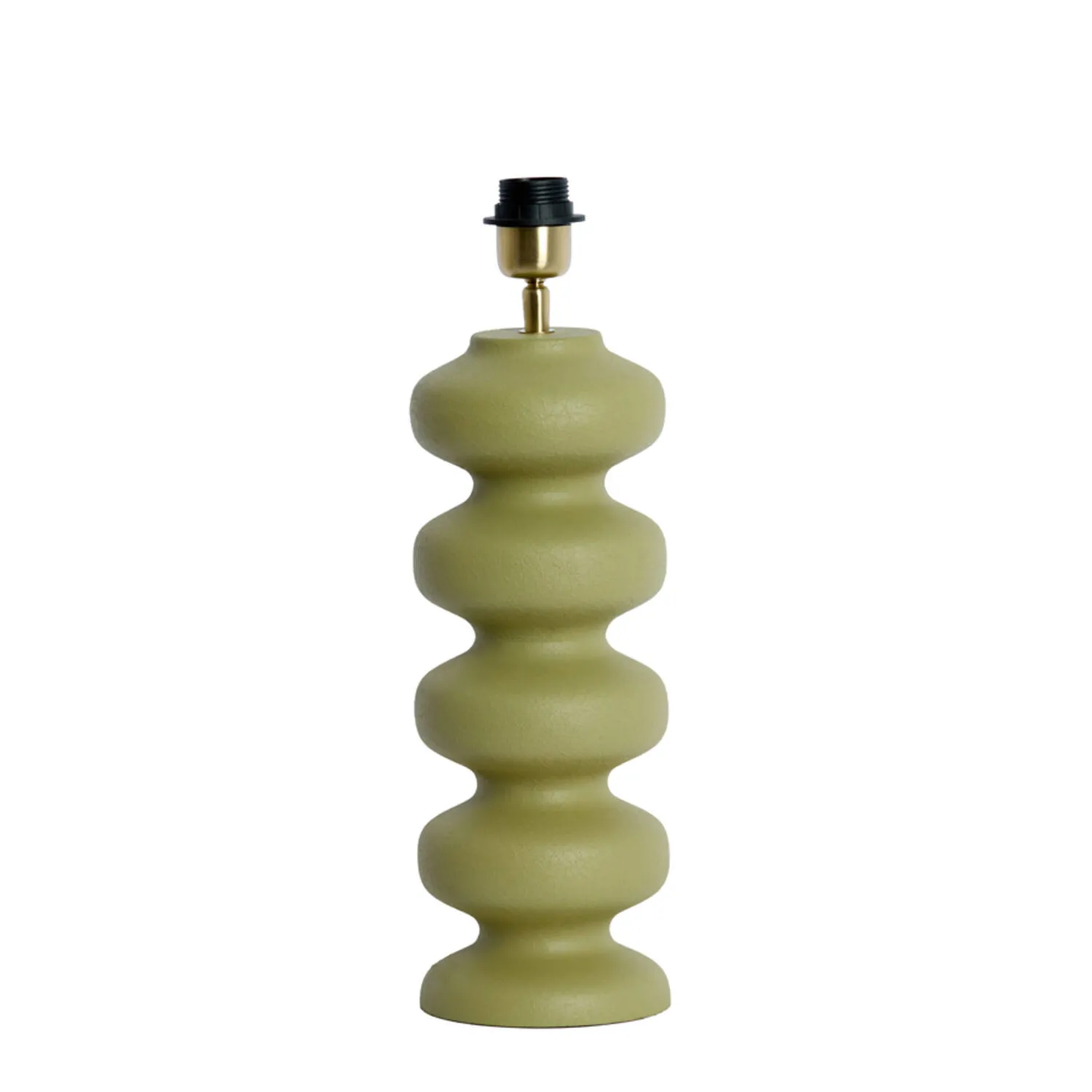 Piedestal de lampe vert olive Light & Living Soroca – H. 42 cm