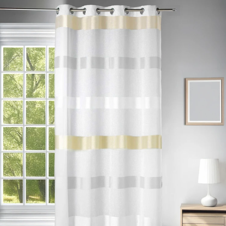 Voilage à Rayures Tricolores