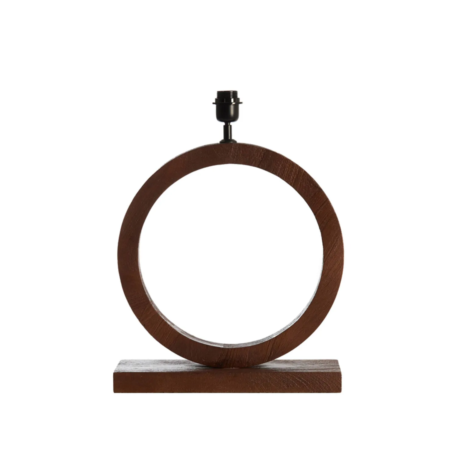Piedestal de lampe ronde en bois design Light & Living Tinar – H. 55 cm